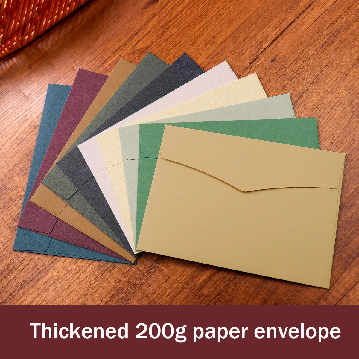 50pcs/lot 23x16.2cm Envelope High-grade 200g Kraft Paper Big Western Envelopes for Wedding Invitations Business Stationery