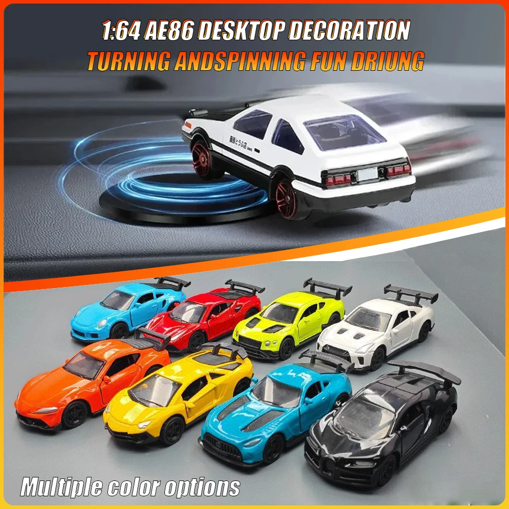 

Auto Dashboard Turning Racing Model Deco Sports Car Drift Rotating Ornaments Car individuality Center Console Decoration Kit