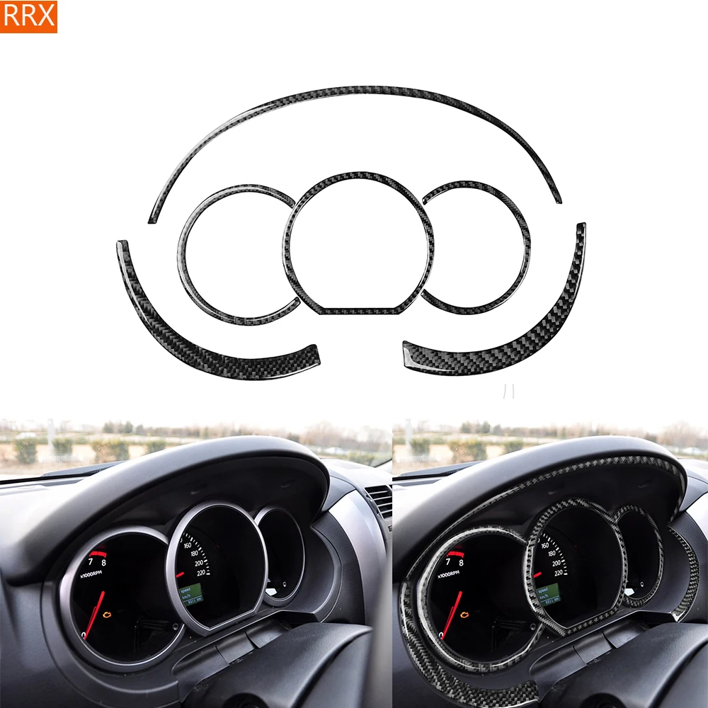 Carbon Fiber For Suzuki Grand Vitara 2006-2013 Speedometer Fuel Gauge Panel Frame Set Stickers Car Interior Accessories