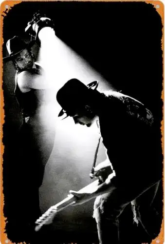 1c,Vintage Metal Sign Wall Decor Rattle and Hum  Bono, The