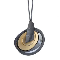 Multilayer Irregular Oval Pendants For Women Jewelry Necklace Big Jewellery Suspension Necklaces & Pendants Alloy Chains 2022