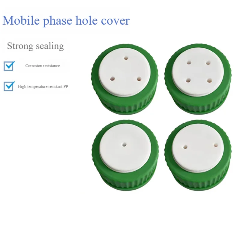 

5PCS Mobile phase bottle cap 1 hole 2 holes 3 holes 4 holes 5 holes GL45 open hole cap with temperature resistance of 180°