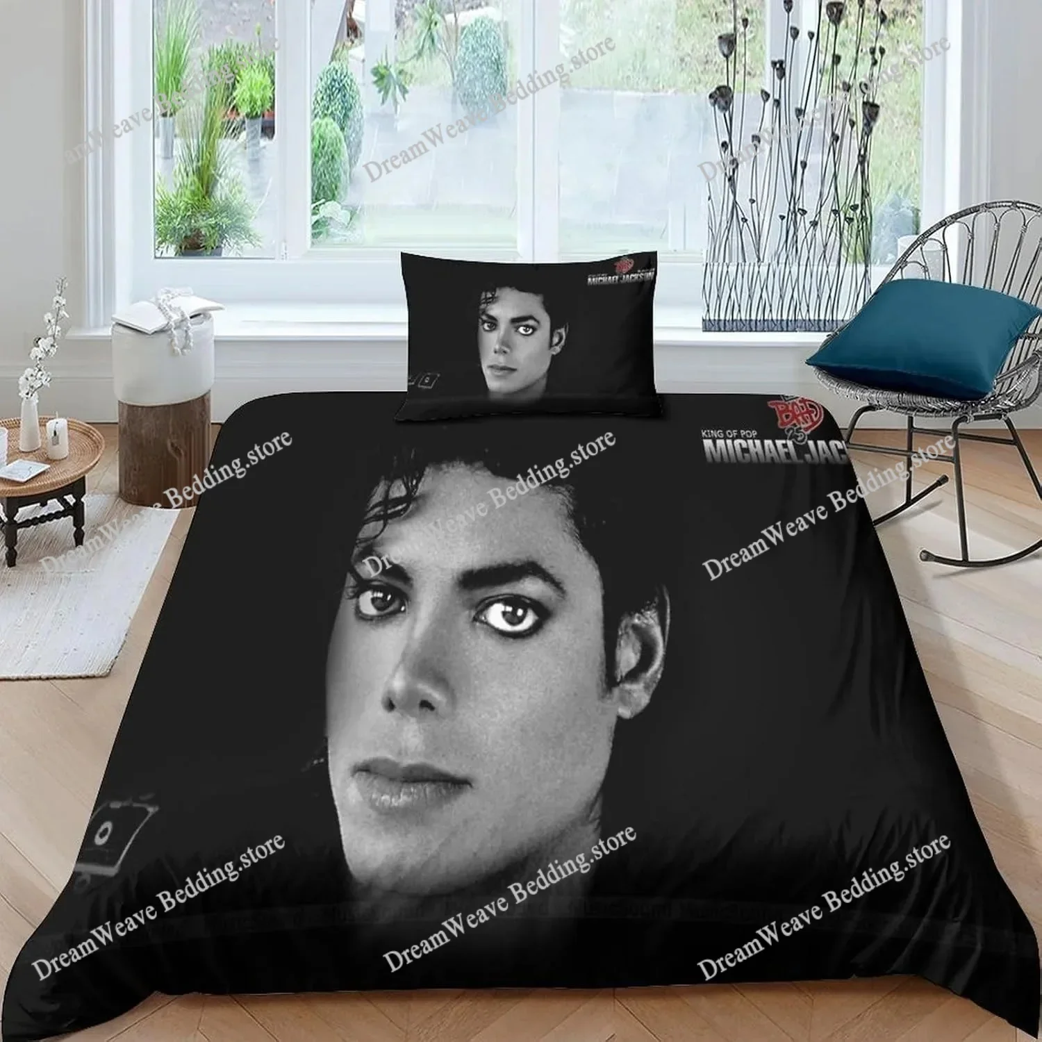

Michael Jackson Bedding Sets Exquisite Bed Supplies Set Duvet Cover Bed Comforter Set Bedding Set Luxury Birthday Gift