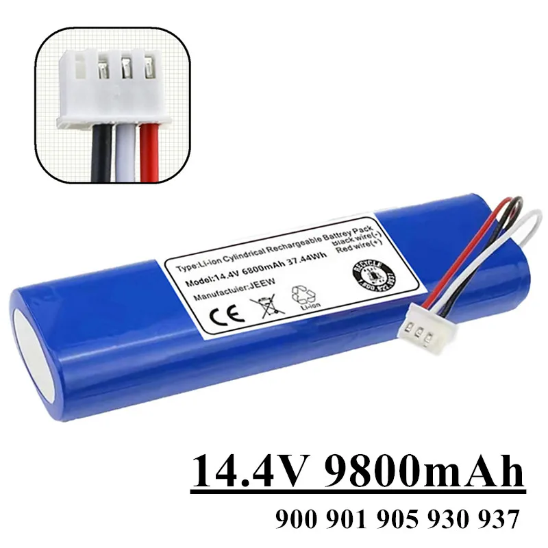 Neuer 14,4 v 12800mah roboter staubsauger akku pacote de ecovacs deebot ozmo 900 901 905 930 937 casa inteligente acessórios