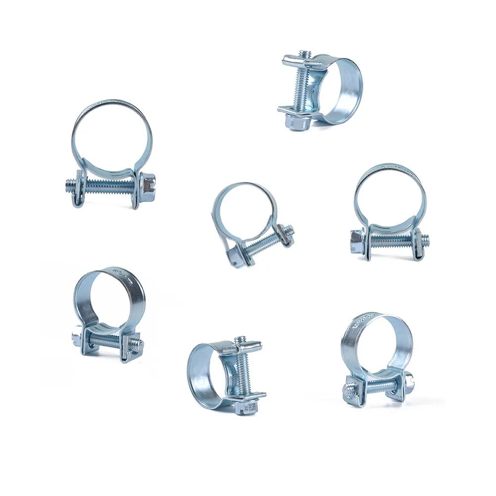 

60pcs 10 Sizes Stainless Steel Worm Gear Hose Clamp For Fuel Line Water Pipe Air Hose Silicone Tubing Pipe Fitting Connector