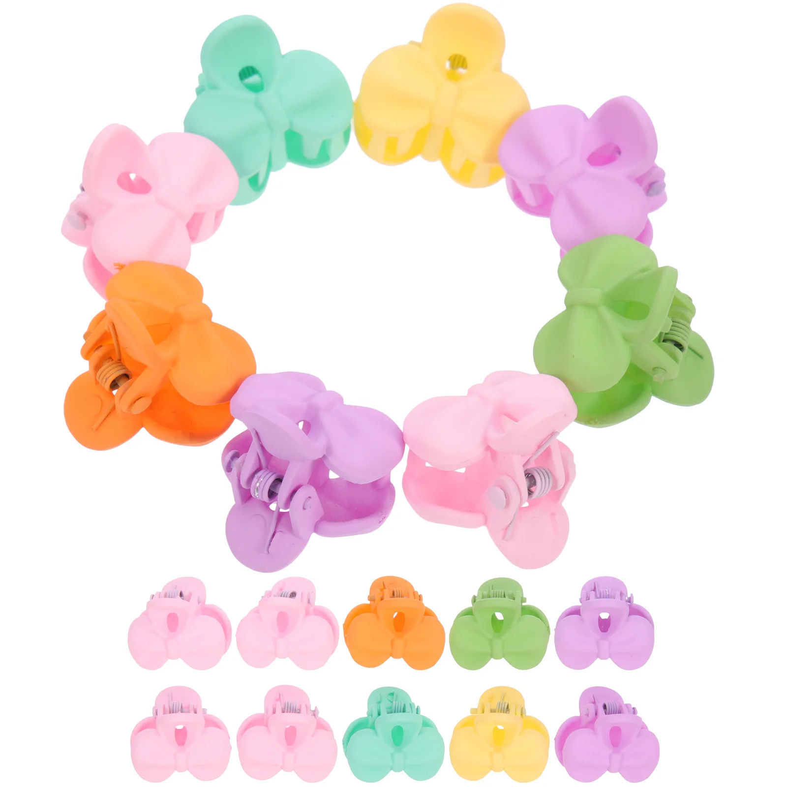 20Pcs Jepit Rambut Kecil untuk Anak Perempuan, Jepit Rambut Mini untuk Rambut Tipis, Desain Jepit Rambut Mini dengan Pita yang Menggemaskan untuk Anak-anak