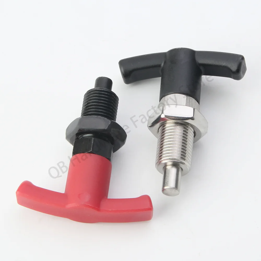 Factory Outlet T-Handle Stainless /Carbon Steel Indexing Plunger Return/Self-locking Locating Pins With Nut