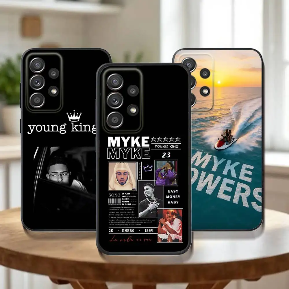 

M-Myke T-Towers 2025 Phone Case For Samsung Galaxy A73,91,80,72,51,53,52,71,22,5G,Note,J7,8,9 Soft Black Cover