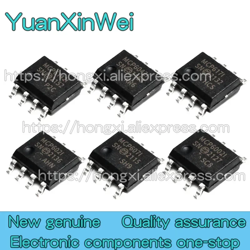 1PCS MCP601 MCP602 MCP607 MCP617 MCP6002  MCP6022  MCP6041  MCP6042 MCP6142T-I/SN SOP8 Operational amplifier chip