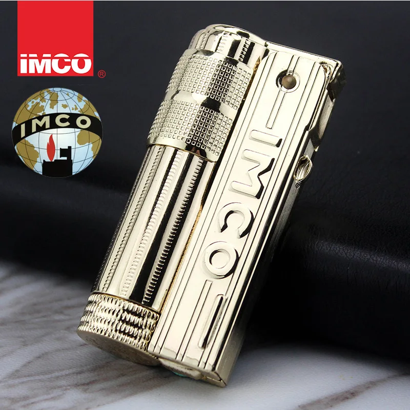 IMCO Original Stainless Steel Gasoline Lighter 6700 Metal Smoking Cigarette Lighter Triplex Gift