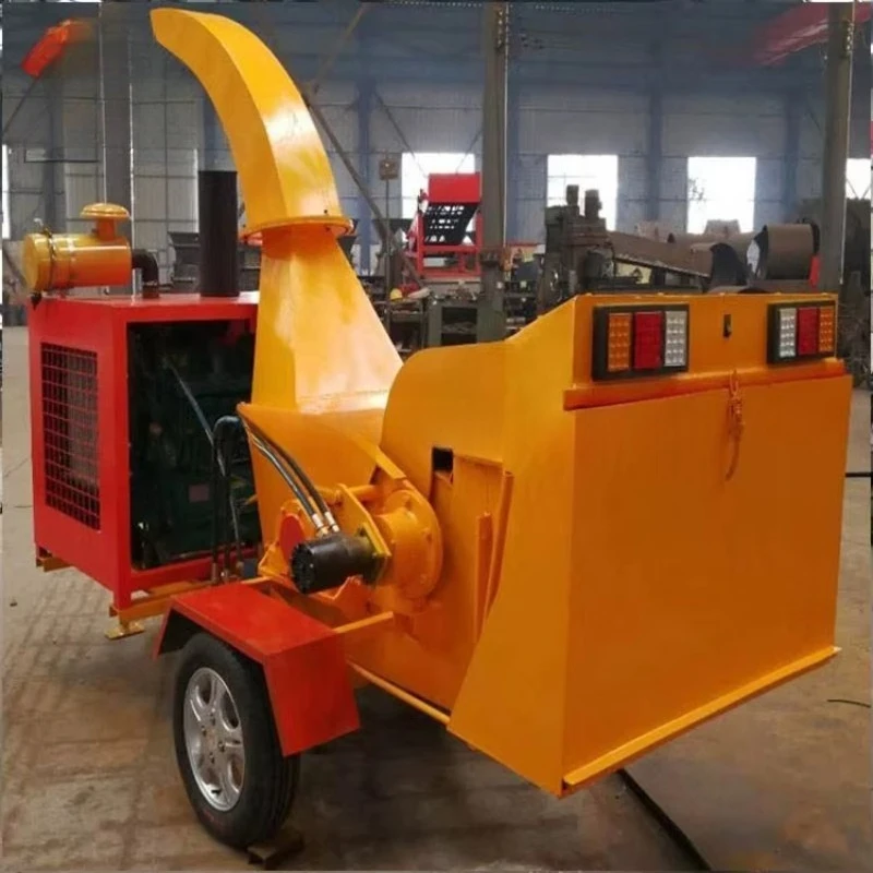 Customized Hot Selling Energy Saving Small Mobile Branch Shredder Equipment Wood Crusher