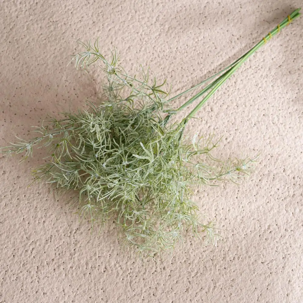2 Stück künstliche grüne Grasstiele, künstliche grüne Zweige für DIY-Vase, Esstisch, Tafelaufsatz, Blumenarrangement, Heimdekoration