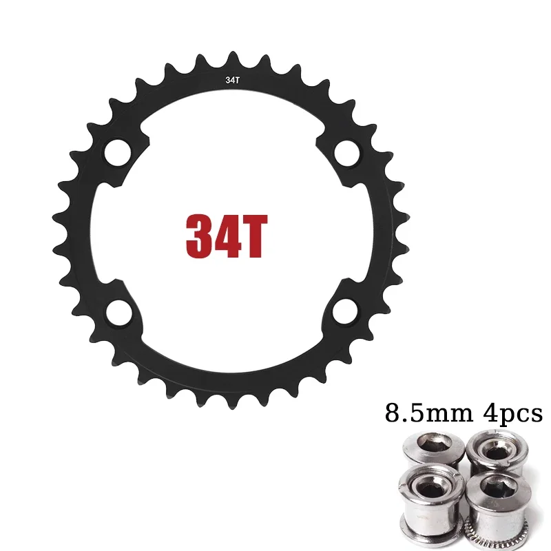 BUCKLOS Rennrad Kettenblatt 110 BCD Kettenblatt 4 Loch 5 Loch 34/36/39/50/52/53T Kettenblatt Double Speed Rennrad Krone
