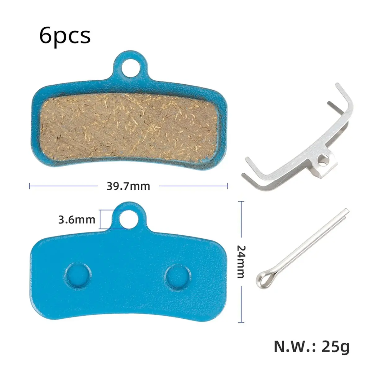 giftnew Bicycle Brake Pads for D03S D02S Saint BR-M810 BR-Deore XT BR-M8120,6 Pairs Disc Brake Pads Replacement for MTB