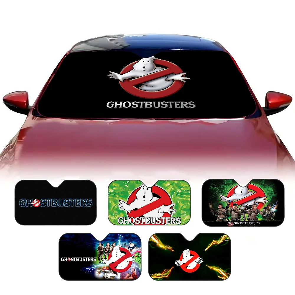 

G-Ghostbusters Movie Car Sun Shades Cover Anti-UV Protection Car Window Sunshades Foldable Windshield Sunshade Accessories