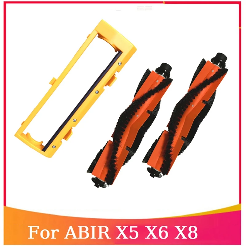 Roller Brush Main Brush Cover Accessories For ABIR X5 S6 X8 Robot Vacuum Cleaner