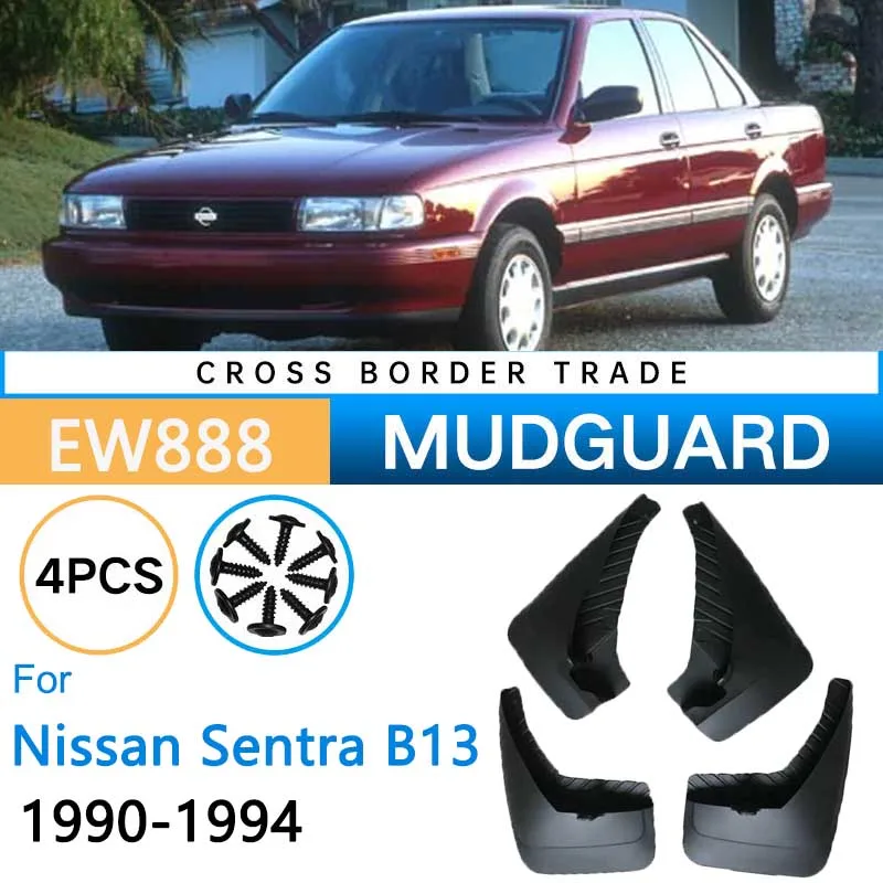 4x Car Mudguards for Nissan Sentra Sunny B13 1990 1991 1992 1993 1994 Front Rear Wheels Mudflaps Splash Guards Mud Flaps Fender