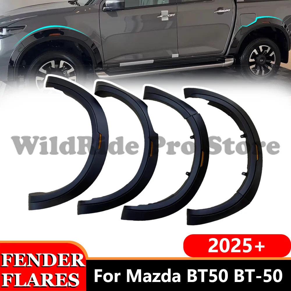 

Car Off road Fender Flares Wheel Arch for Mazda BT50 2025+ With Reflective Marker​ Mudguards Double Cabin Pickup Accessories