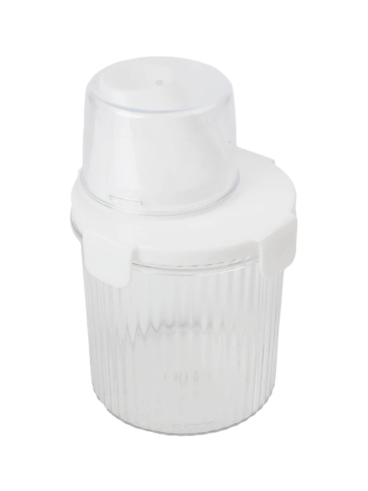 Food Cereal Storage Container For Rice Flour Sugar Grains Nuts Beans Snacks Kitchen Organizer Bin W/Pour Spout Measure Cup Lid