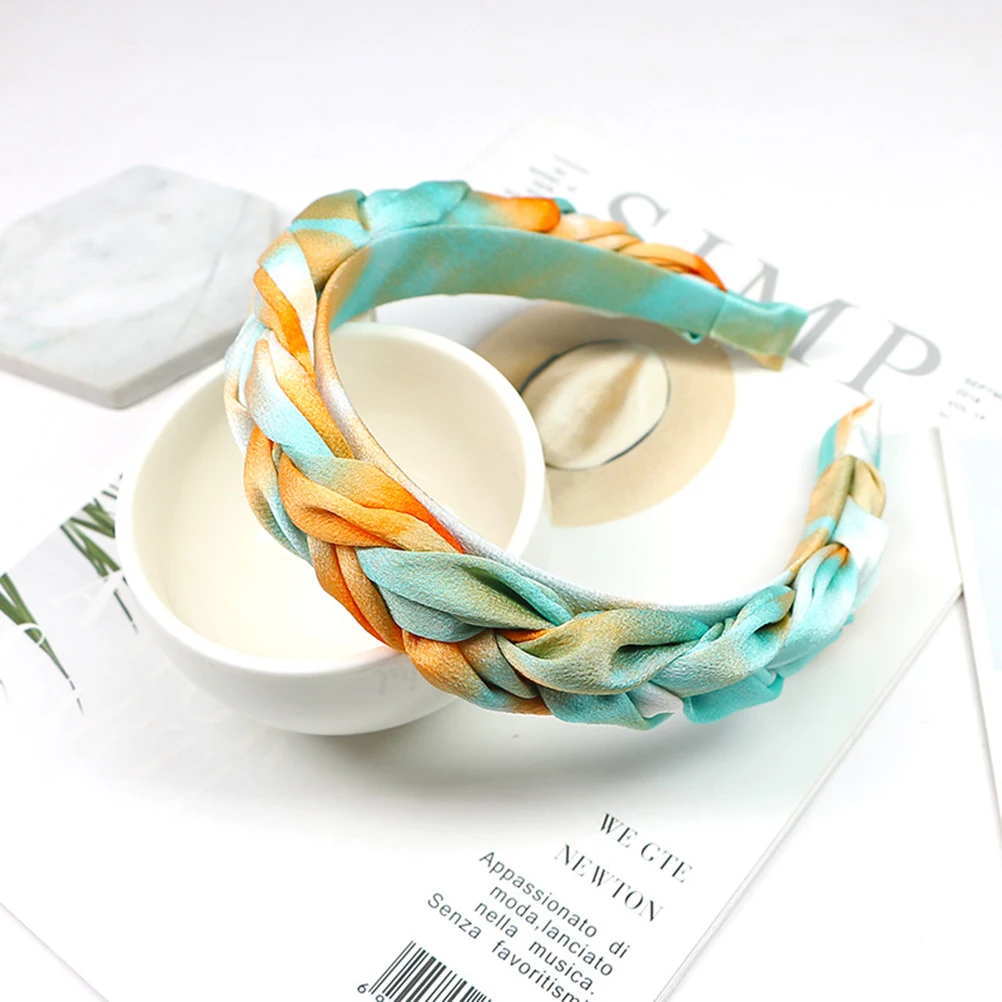 عصابة رأس نسائية من السلسلة الزرقاء المضفرة، إكسسوارات عصرية متينة تدوم طويلاً، هدية لحفلات الخطوبة