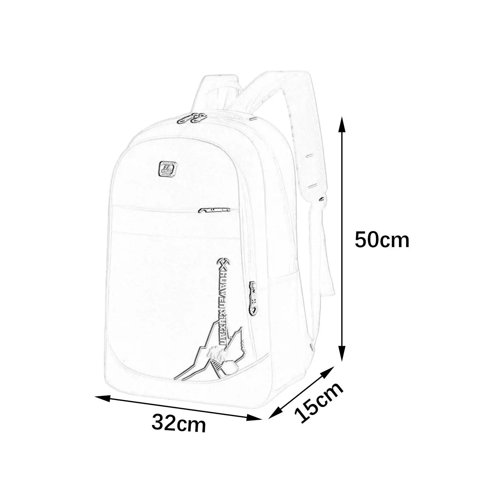 

Laptop Backpack Lightweight Casual Daypack for Climbing Hiking Outdoor