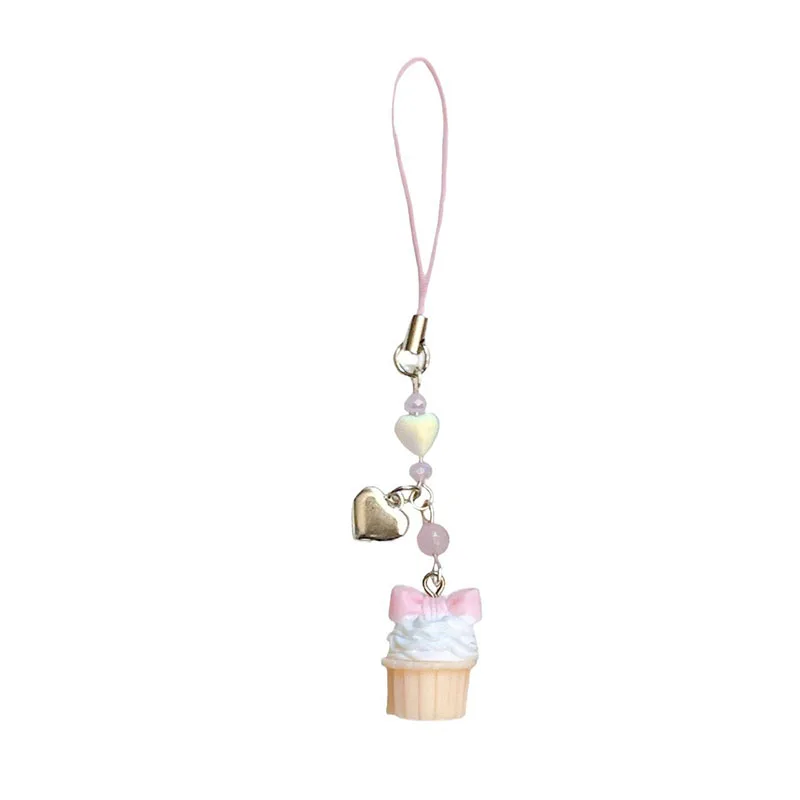 bow cupcake phone charm Y2K Handmade Modern