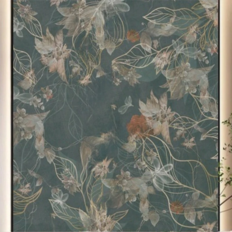 Custom Wallpaper & Murals Vintage Floral Wall Designs for Living Room Bedroom Decor Background Botanical Wall Coverings