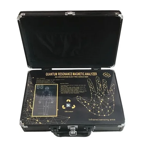 Imagen 1 del producto Máquina analizadora de resonancia magnética cuántica, 62 informes, análisis de cuerpo completo, tecnología FIR para la salud, sin sensor manual con unidad táctil