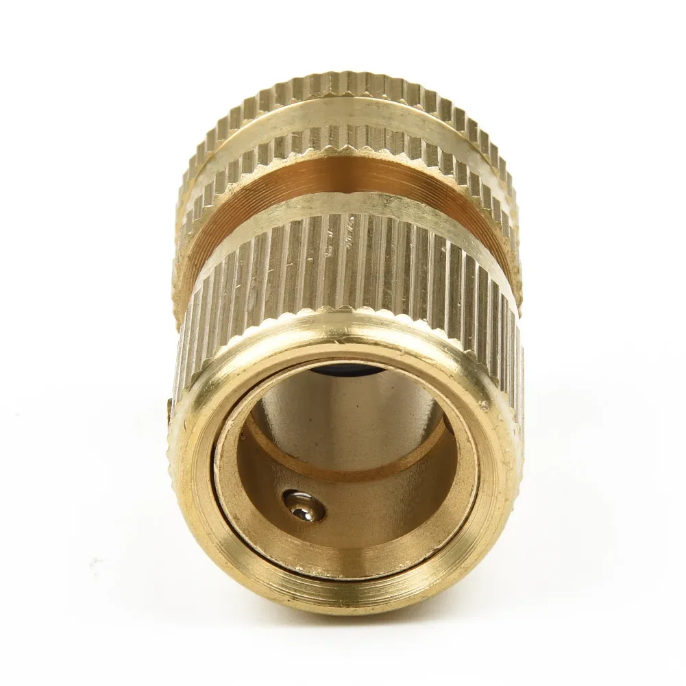 Fitting Connector Hose Adapter Car Washing Tool 24.5mm Gold Hosepipe Threaded Brass 3/4