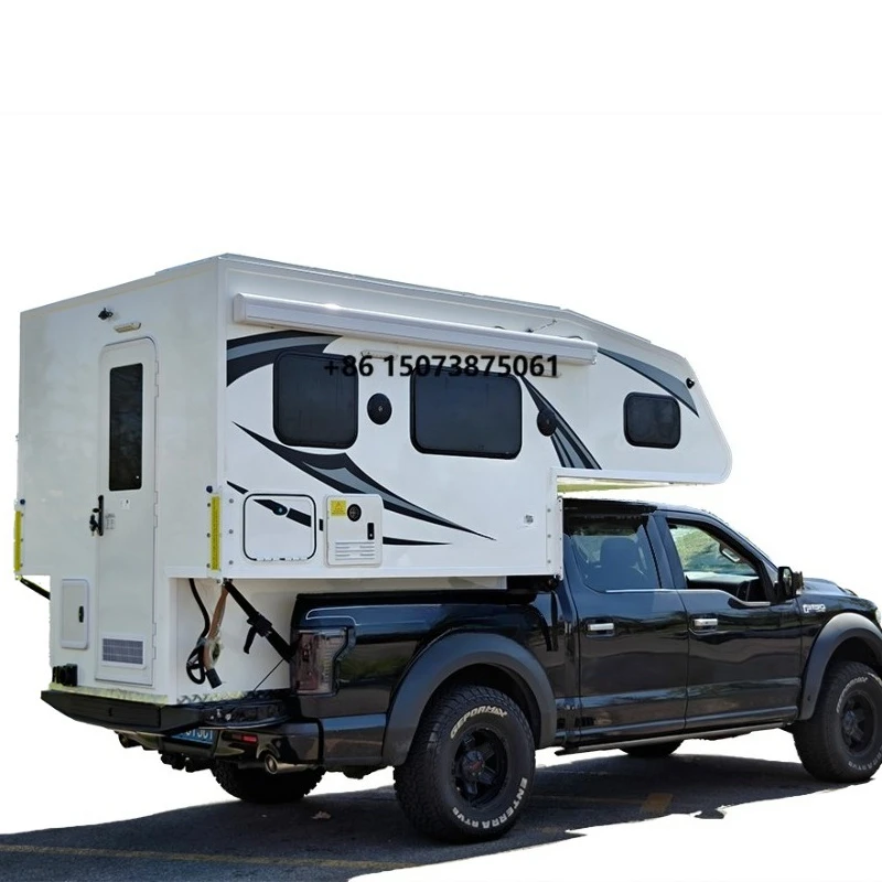 Modern Style 4-Person Pickup Camper Foldable Roof Lightweight Overland Trailer Roof Awning Tent for Outdoor Camping & Travel
