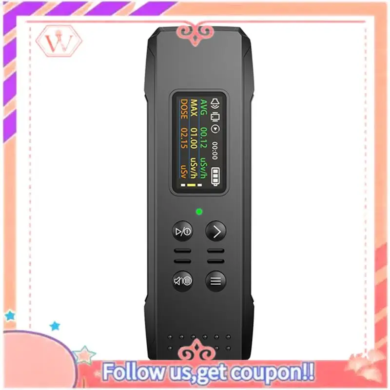 

Upgraded Nuclear Radiation Detector High Precision Electromagnetic Nuclear Radiation Detector Geiger Counter Black Durable High