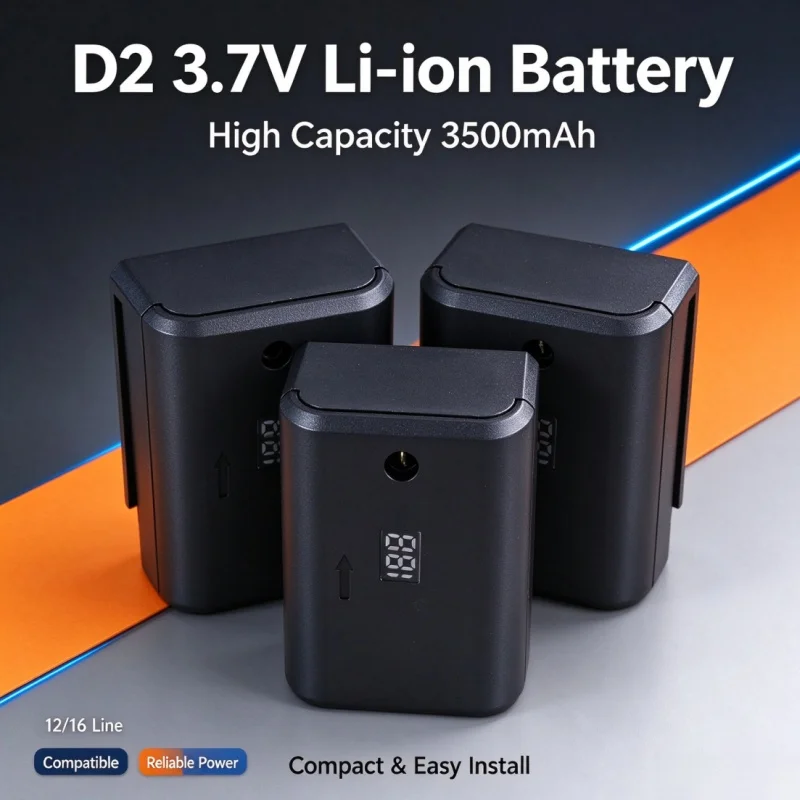 Lpega D2 3.7V 3500mAh High Capacity Rechargeable Battery Upgrade for 3D 4D 12/16 Line Self-Leveling Laser Level
