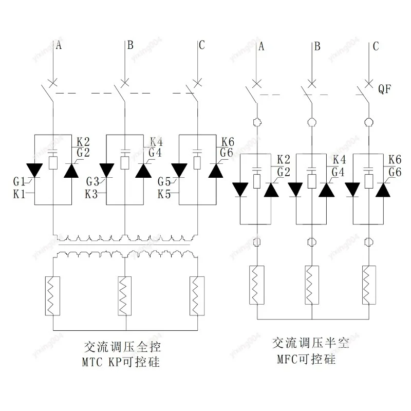 Three-phase SCR Trigger Board Voltage Regulation Rectifier Power Controller Module