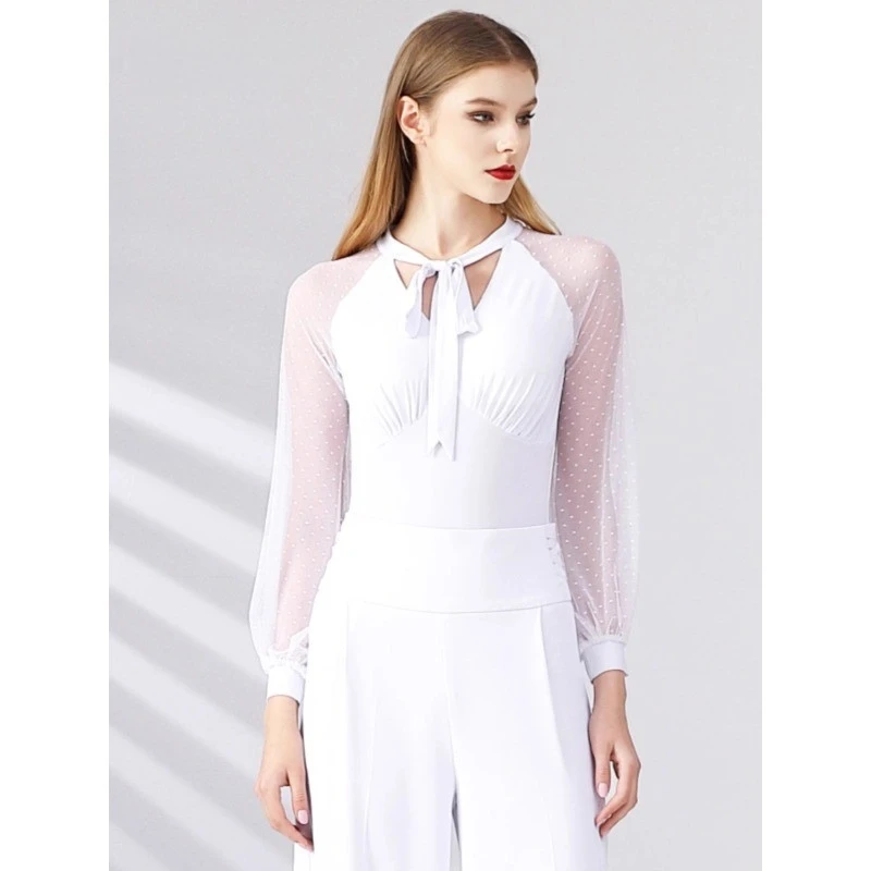 

Women's Top MY855 Modern Dance Latin Dance Square Dance Practice Suit Waltz Competition Suit