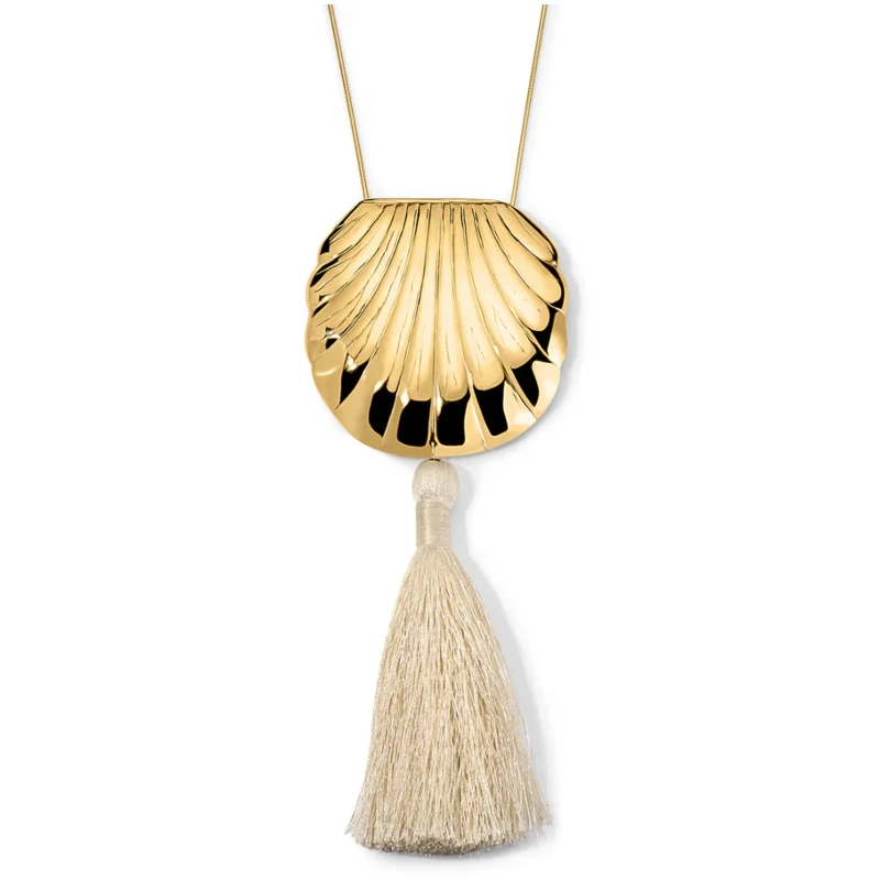 

Top Quality Fashion Shell Pendant Gold Silver Tassel Necklace Woman Europe American Luxury Jewelry Accessories