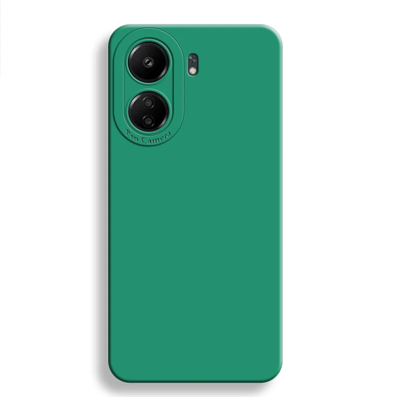 For Redmi 13C Case For Xiaomi Redmi 13C Cover 6.74 inch New Liquid Silicone Shockproof Full Cover Camera Protection Bumper