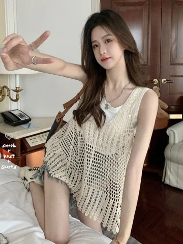 

Женский жилет n Sle, вязаный свитер с v-образным вырезом, повседневный комплект Faion с ремешком, верхняя одежда Jaet