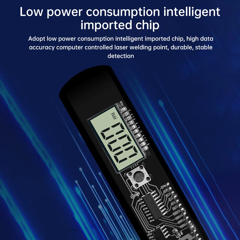 TDS-H8 Portable TDS Water Quality Detection Pen 0-9990ppm High-definition LCD Large Screen Water Quality Detector Testing Pen