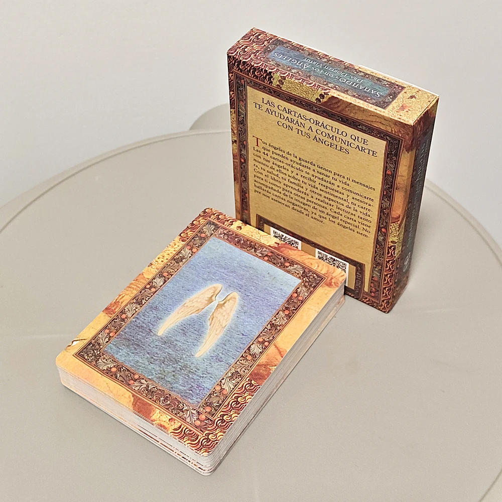 

Исцеление с ангелами Колода Оракула на испанском языке 10,5*7,5 см 44 карты Oracle