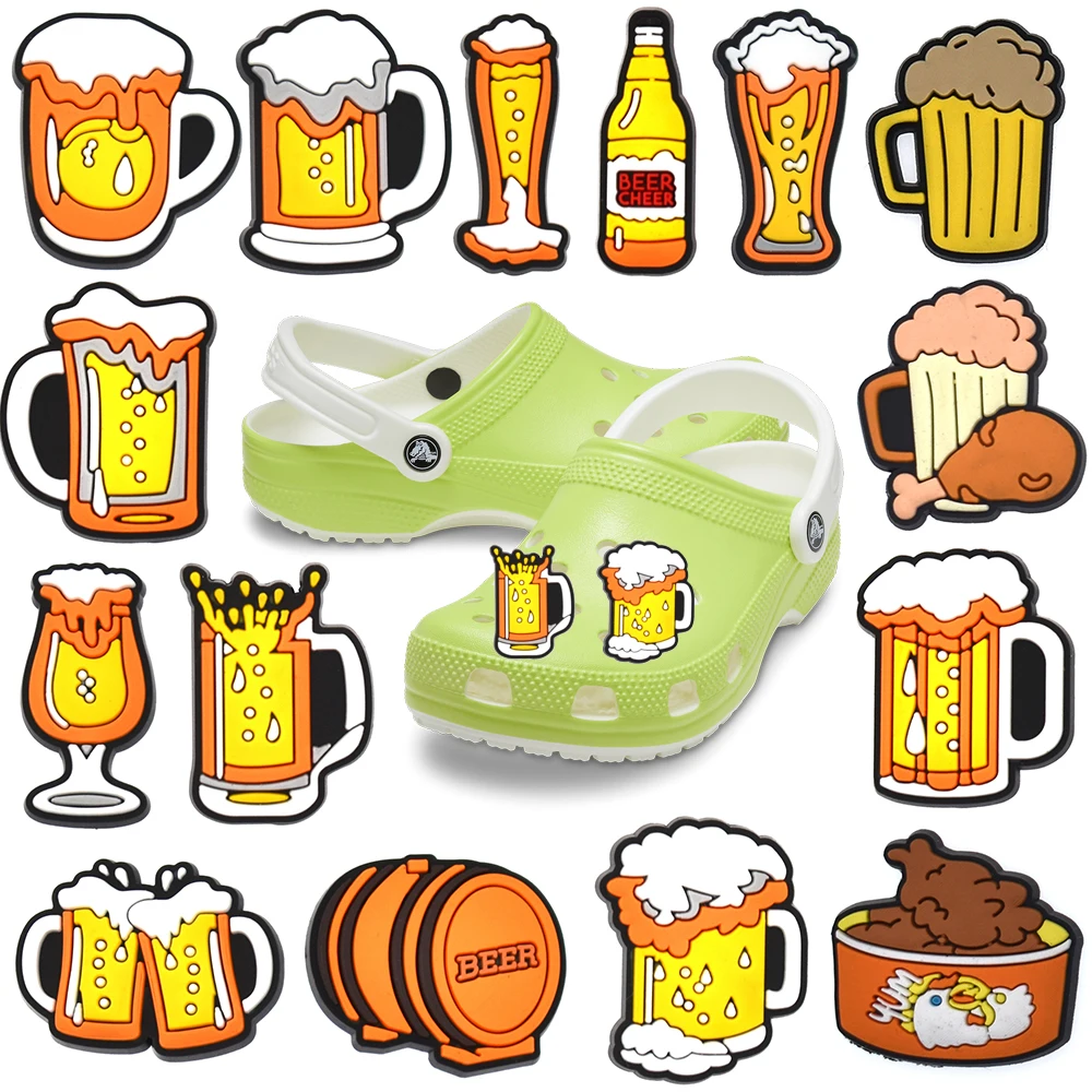 Beer collection  Charm Garden Shoe Accessories Clog Buckle Decorative sandals Decorative gifts for men and women