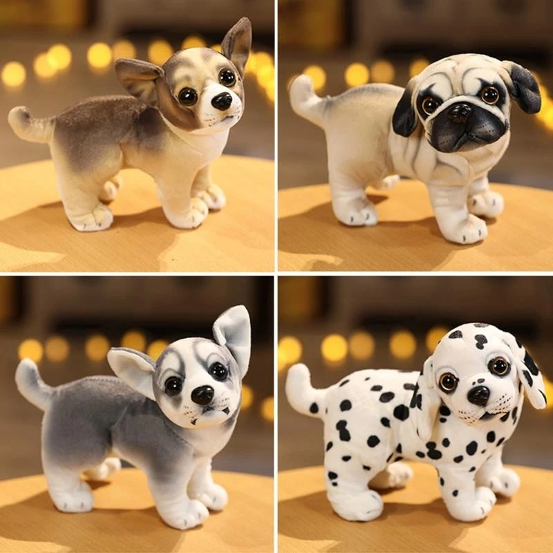 090B 18cm Cartoon Animal Dog Toy Stuffed for Doll Party Supply Sleeping Anxiety Plush