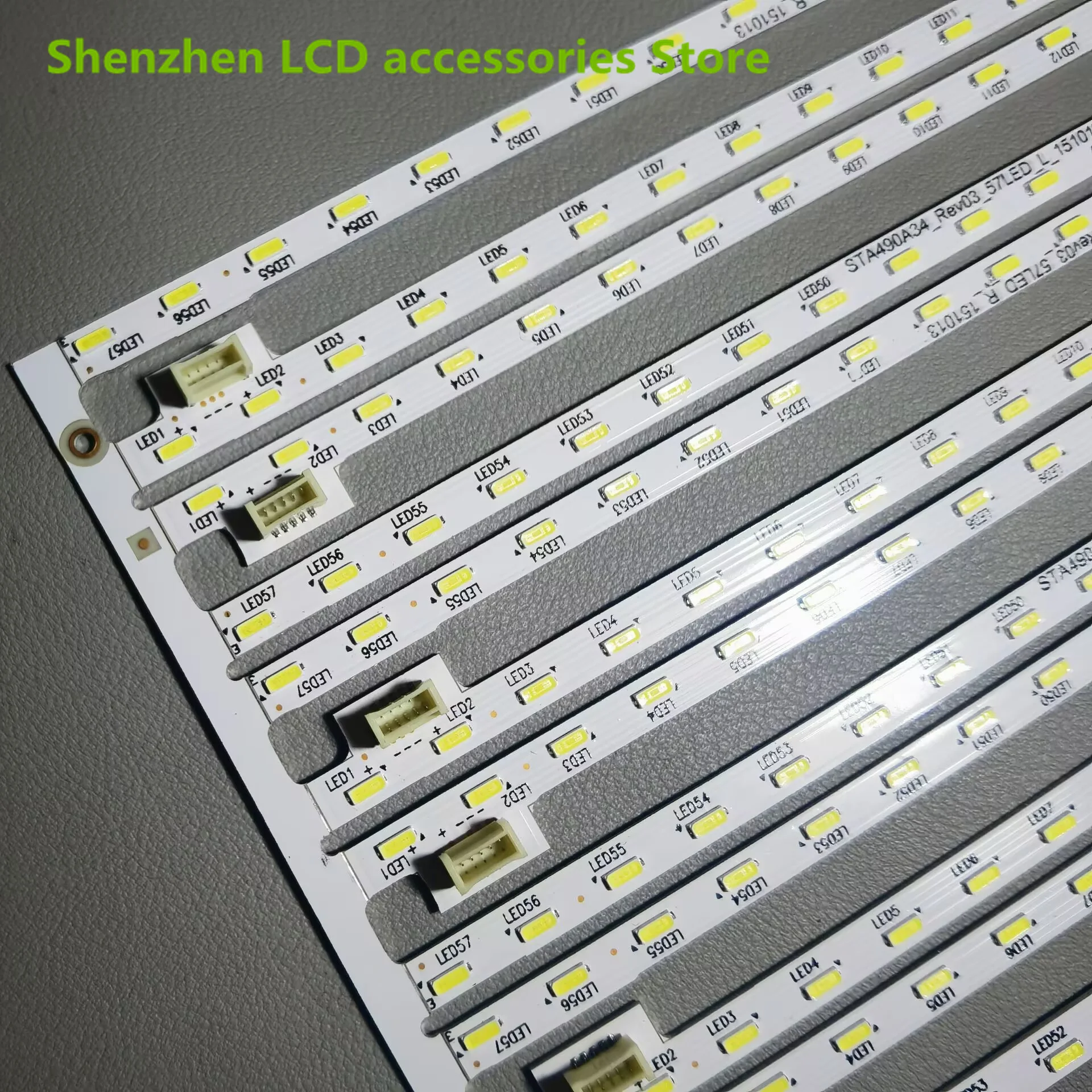 Đèn Nền LED Dây Cho Sony KDL-49WD7512 Thanh Nhẹ STA490A34_Rev03_57LED_LR_151013 53.3CM 57LED 100% Mới