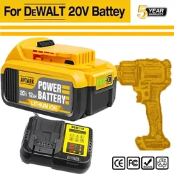 New 100% Original 12000mAh 20V for Dewalt Power Tool Battery DCB206 20V 12.0Ah Battery DCB206 20V Battery DCB205 DCB204-2