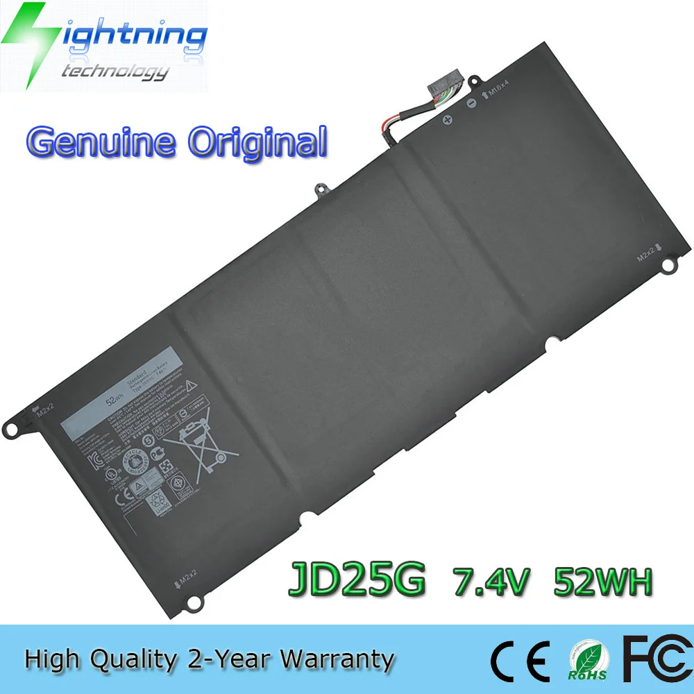 

New Genuine Original JD25G 7.4V 52Wh Laptop Battery for Dell XPS 13D-9343 13 9343 9350 P54G JHXPY 5K9CP