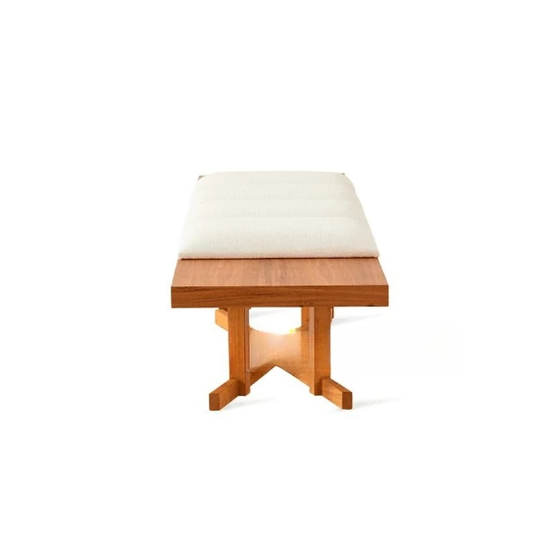 Medieval solid wood sofa stool designer retro clothing store bench