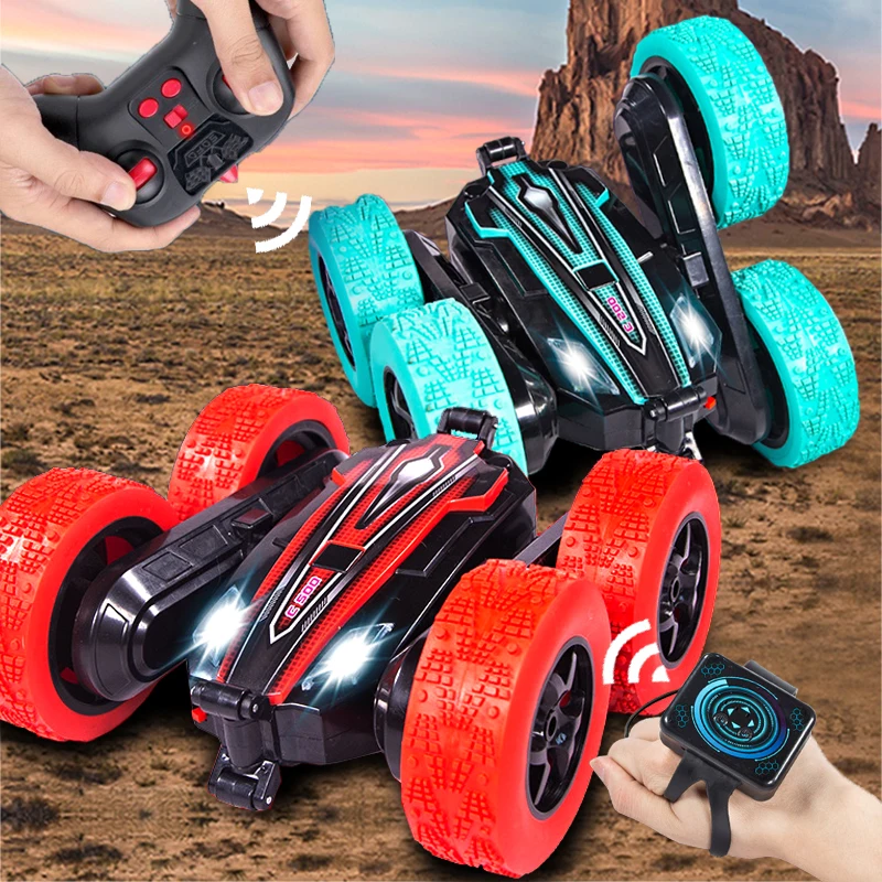 

Deformation 2.4G Radio Dual Remote Control Vehicle 4CH Kids Robot Drift Gesture Sensing Rc Stunt Car Toy for Children Boy Racing