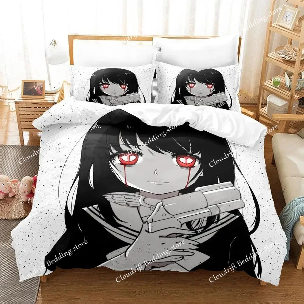

New 3d Print Anime Magical Girl Site Duvet Cover Bedding Set Polyester Pillowcases Quilt Cover Home Decor Gift Twin King Queen