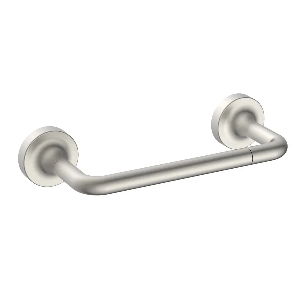 Настенный держатель для туалетной бумаги, чистый современный дизайн, отделка из атласного никеля, удобная структура, простая установка, аксессуар для ванной комнаты