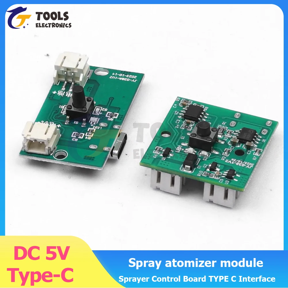 

DC 5V Type-C Spray atomizer module Small Rechargeable Electric Sprayer Sprayer Control Board TYPE C Interface