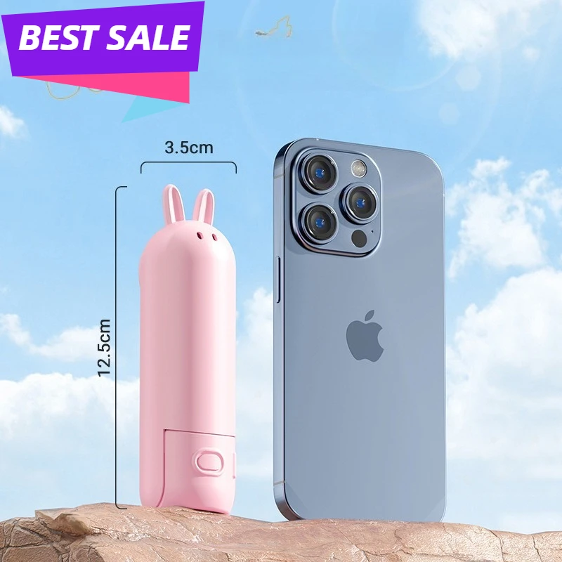 Kawaii Miffy Foldable Handheld Fan USB Charging Large Wind Outdoor Camping Quiet Small Minimalist Portable Fan - view 3